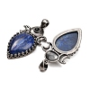 Dyed Natural Lapis Lazuli Pendants GG-CBACC2B-05AS-02-2
