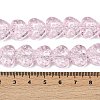 Transparent Glass Beads Strands GLAA-H038-01I-4