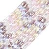 Electroplate Glass Beads Strands EGLA-D300-05-13-1
