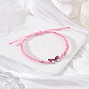 1Pc Alloy Butterfly Link Bracelet BJEW-LP0004-25C-3