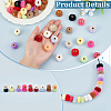72Pcs 18 Colors Imitation Mink Fur European Beads FIND-FG0004-37A-3