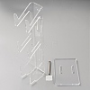 3-Tier Transparent Acrylic Game Controller Display Stand Holders ODIS-WH0025-180-2