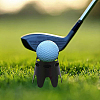 CHGCRAFT 25Pcs 10 Style PE Plastic Golf Simulator Tees FIND-CA0007-38-5