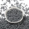 Rubberized Style Glass Seed Beads SEED-Z003-01C-2