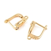 SHEGRACE Brass Micro Pave Cubic Zirconia Hoop Earring Findings XGRQ79128-940G-2