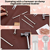 2Pcs 2 Styles DIY Alloy Steel Leathercraft Stamps TOOL-GF0003-53C-6