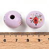 Easter Theme Printed Wood Beads WOOD-T032-22Q-3