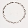 Non-Tarnish Stainless Steel Oval Link Chain Necklacces MF4965-2-2