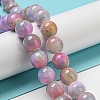 Dyed Natural White Jade Beads Strands G-F764-03E-2