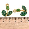 304 Stainless Steel with Green Enamel Pendants SA-CBAF5D5-16G-3