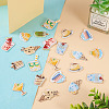 22Pcs 11 Style Summer Theme Food Computerized Embroidery Cloth Self Adhesive Patches DIY-BT0001-56-16