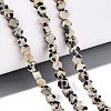 Natural Dalmatian Jasper Beads Strands GG-N002-02A-02-1