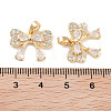 Rack Plating Brass Pave Cubic Zirconia Pendants KK-C051-47G-3