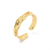 Brass Open Cuff Ring Settings KK-G518-08G-03-1