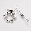 Tibetan Style Alloy Toggle Clasps PALLOY-G168-01AS-1