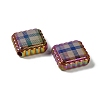 Rainbow Iridescent Printed Opaque Acrylic Beads OACR-D316-01C-02-2