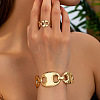 Coffee Bean Alloy Cuff Bangles & Rings Sets FS-WG0F6B5-01-3