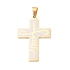 304 Stainless Steel Pendants STAS-P421-16A-1