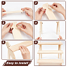 DIY 3 Tier Stair Style Pine Wooden Plant Stand Kit ODIS-WH0025-108-3