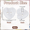 50Pcs 2-Hole Natural Shell Buttons BUTT-AR0001-24-2