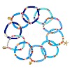 10Pcs 10 Styles Polymer Clay Heishi Beads Stretch Bracelets Sets BJEW-JB05922-5