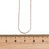 0.8MM Brass Box Chain Adjustable Slider Necklaces KK-H533-09B-RG-5