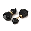 Natural Obsidian Perfume Bottle Pendants G-L623-12G-06-2