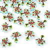 20pCS Printed Opaque Acrylic Beads OACR-TA0004-75A-2