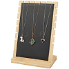 Bamboo Slant Back Necklace Organizer Display Stands NDIS-WH20007-01B-02-1
