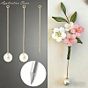 Brass Stick Lapel Pin Clutch Brooch Findings PL-G001-01A-P-4