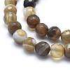 Natural Striped Agate/Banded Agate Beads G-J371-14-8mm-3