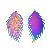 Ion Plating(IP) 304 Stainless Steel Filigree Big Pendants STAS-S118-087-2