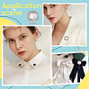 10Pcs Alloy Glass Rhinestone Brooches AJEW-PH01687-5