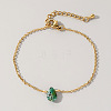 Natural Turquoise Link Bracelets KS1382-10-1