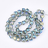 Electroplated Glass Beads X-EGLA-T016-01-B02-2