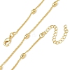 Brass Oval Twisted Chain Necklaces for Women KK-CBA2293-14G-4
