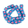 Handmade Spray Painted Lampwork Beads LAMP-N035-02E-2