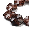 Natural Mahogany Obsidian Beads Strands G-Z061-B05-02-4