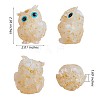 Crystal Owl Figurine Collectible JX545E-2