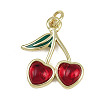Brass Micro Pave Cubic Zirconia Pendants KK-D409-48G-02-1