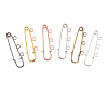 30Pcs 6 Colors Iron Safety Pins IFIN-CJ0001-56-3