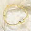 Brass Micro Pave Cubic Zirconia Link Bracelets BJEW-S158-18G-2