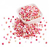 Opaque Glass Round Seed Beads GLAA-TAC0025-07B-04-2