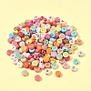 200Pcs Opaque Acrylic Beads PACR-FS0001-03-10