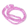 Baking Paint Synthetic Non-Magnetic Hematite Beads Strands G-H020-K01-07-4