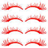 PET Eyelash Car Stickers STIC-WH0004-04C-1