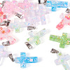 15Pcs Luminous Resin Sequins Pendants RESI-TA0004-20B-2