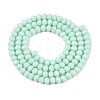 Opaque Solid Color Imitation Jade Glass Beads Strands EGLA-A044-P3mm-D14-3