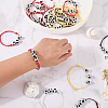 24Pcs 4 Colors Adjustable Waxed Nylon Thread Braided Beads Bracelets BJEW-GF0001-33-3