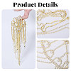 Metal Rhinestone Tassel Hair Chain Hat for Bridal DIY-WH0504-183-3